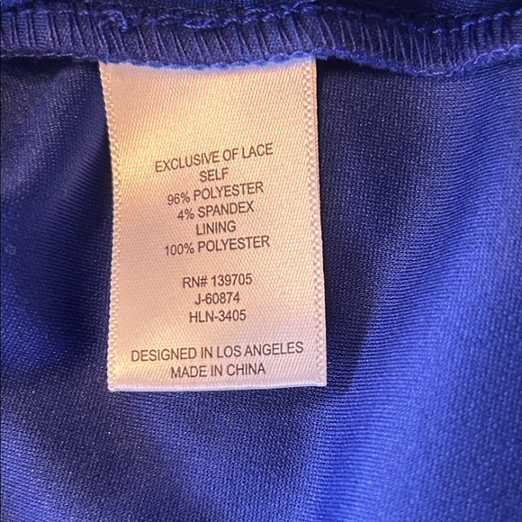 Emerald Sundae Royal Blue Asymmetrical Dress - Picture 7 of 11